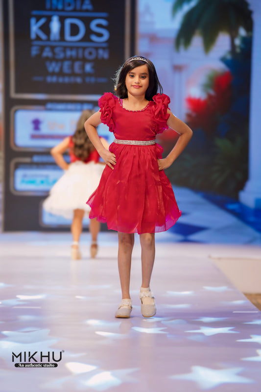 Red kids dress