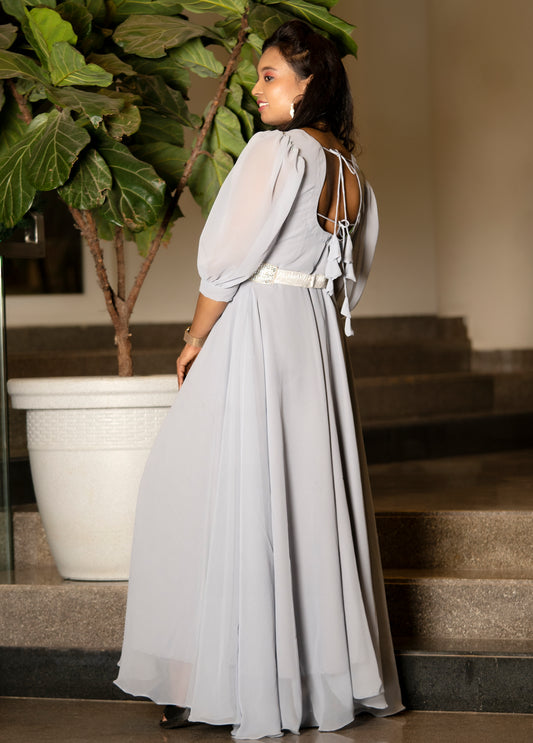 Light blue pastel gown