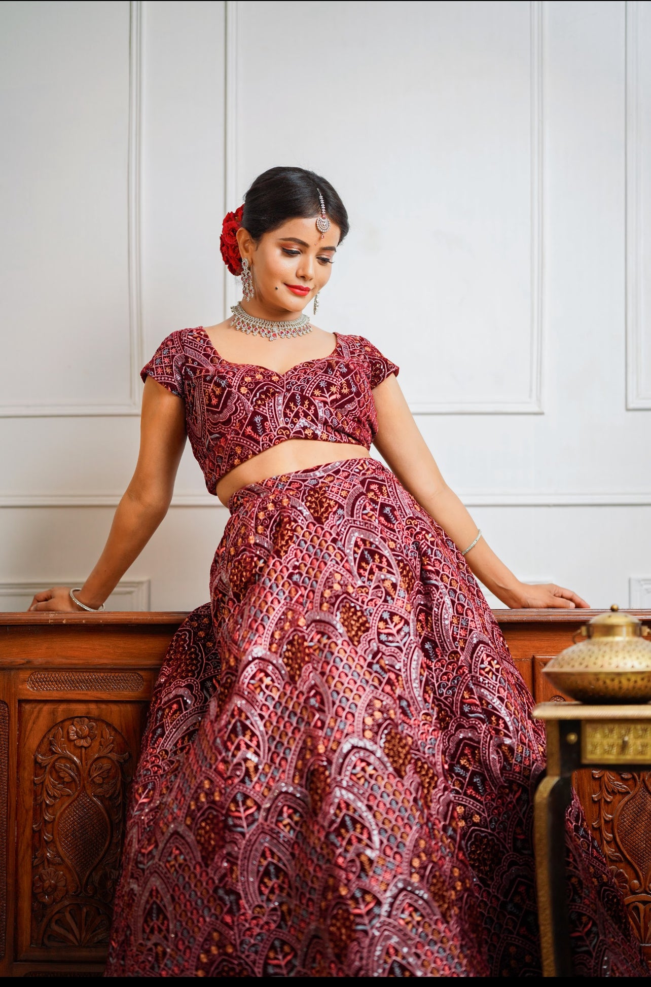 Red Wedding lehenga