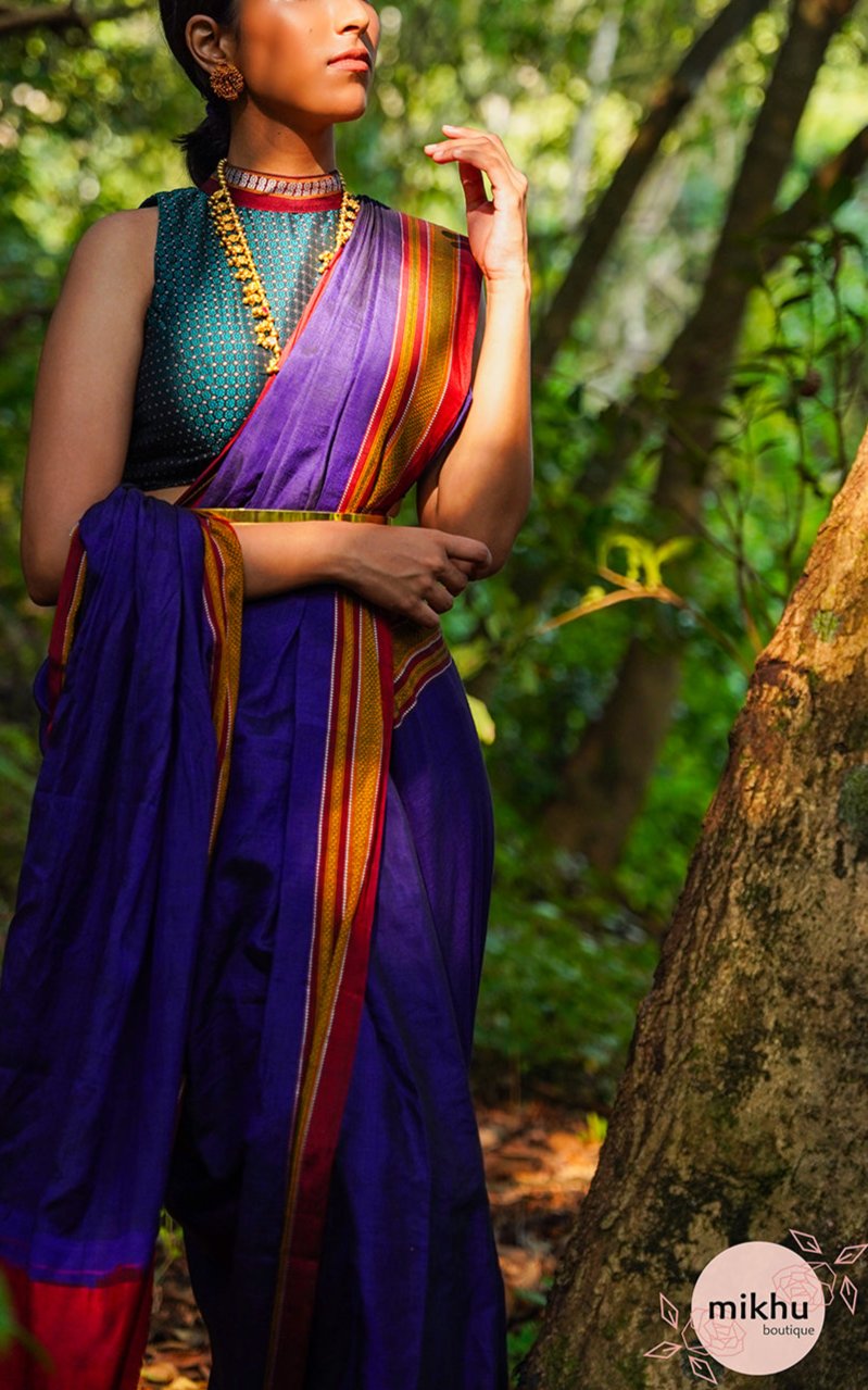 Purple saree